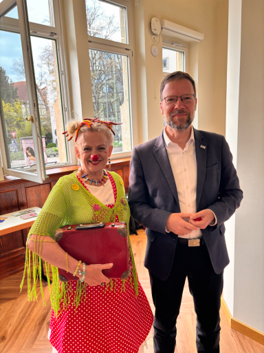 Clown Flotti-Lotti mit Oberbürgermeister