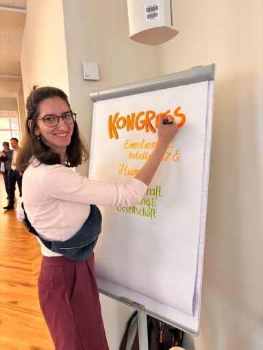 Salea Rackwitz beim Graphic-Recording